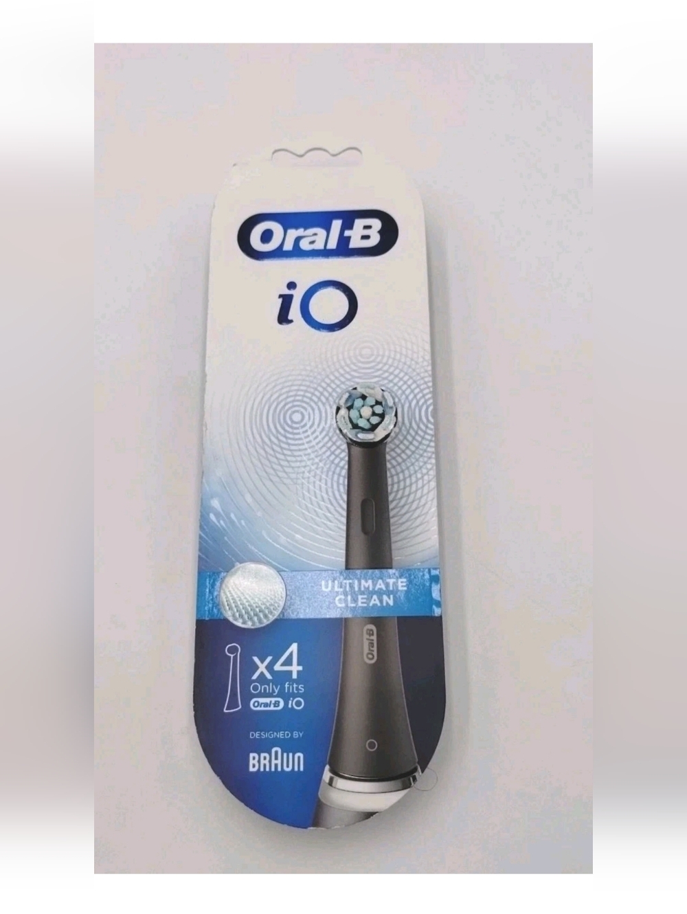 New Oral-B iO Replacement Brush Head Black 4 Pack Only Fits Oral-B iO